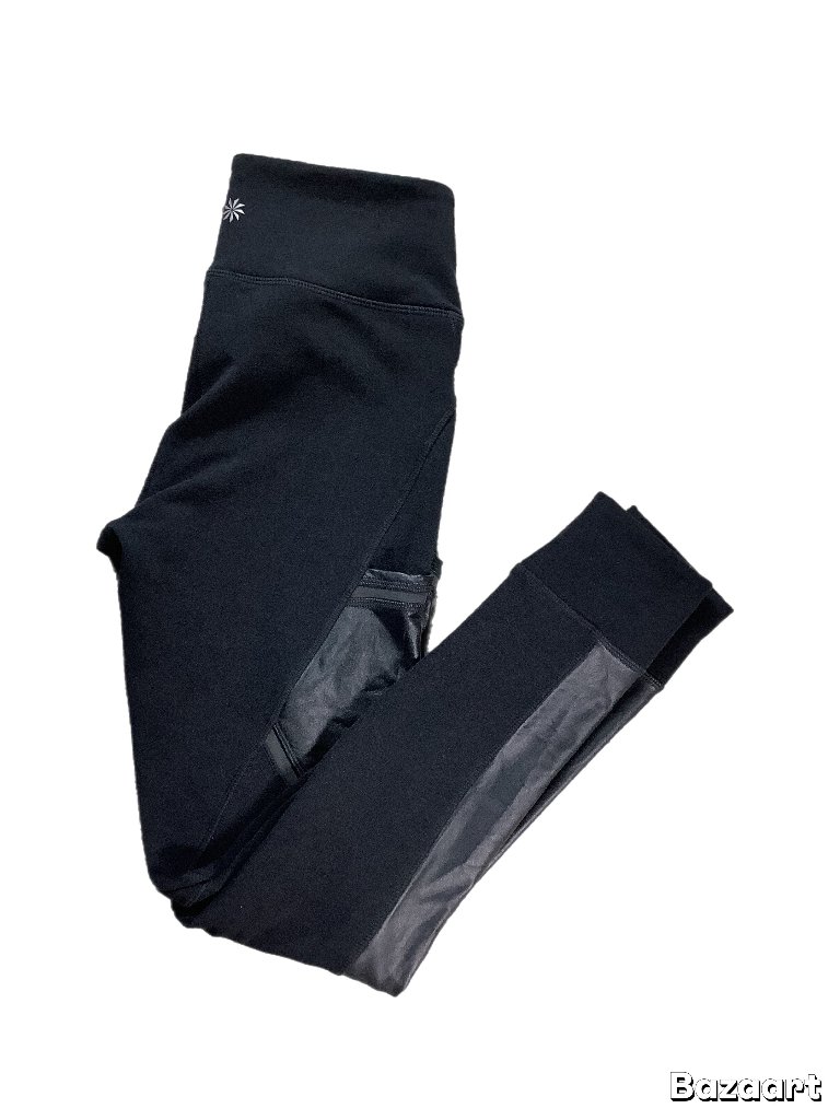 Athleta Urban Cozy High Rise Faux Leather Leggings Women’s M Black